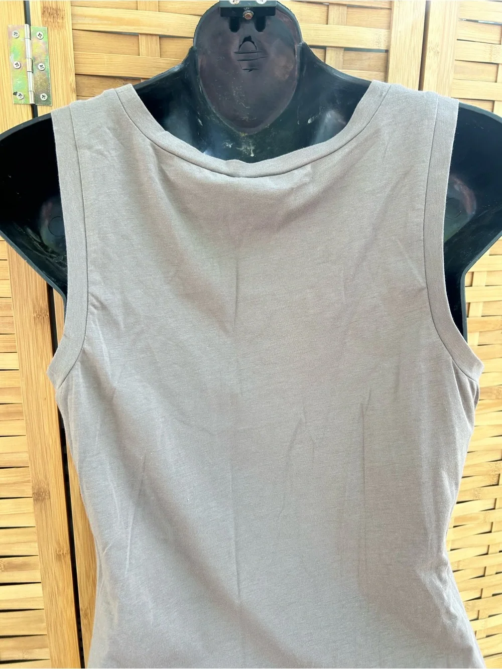 Ann Taylor Taupe Sequin Scoop Neck Tank - Picture 7 of 9